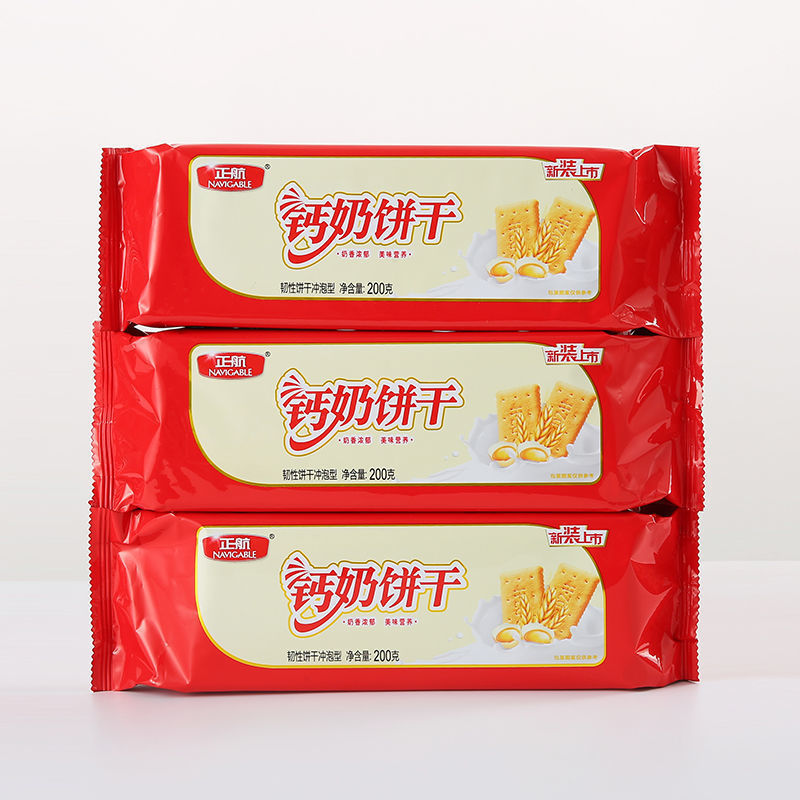 正航酥性饼干正航钙奶 饼干饼干早餐食品浓乳冲泡老式韧性饼干 蔗糖