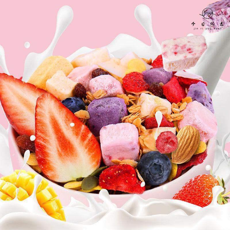 王宝宝旗舰店抖音同款麦片王保保官网便宜酸奶果然多水果 草莓椰香400