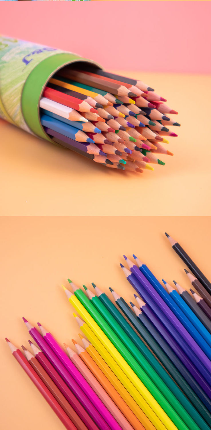 学生油性彩色铅笔套装12色36色48色画笔文具美术用品彩铅专业手绘 36