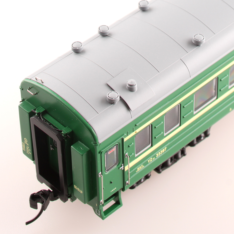 适用于百万城ho中国系列仿真22型硬座客车厢绿皮车火车模型不带灯 上