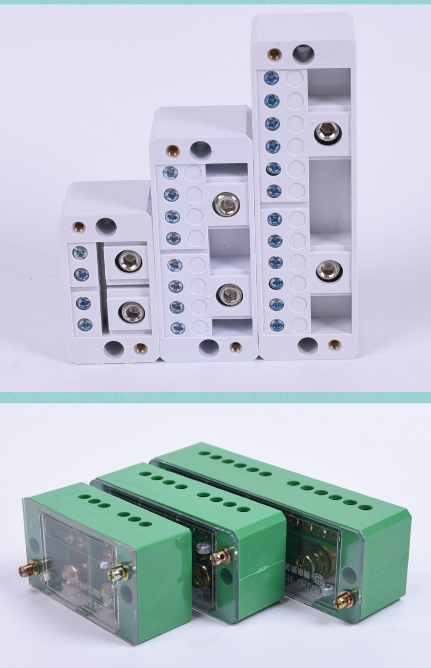 电线分线器电工220v大功率家用明装接线端子排二进八出分线盒并线2进4