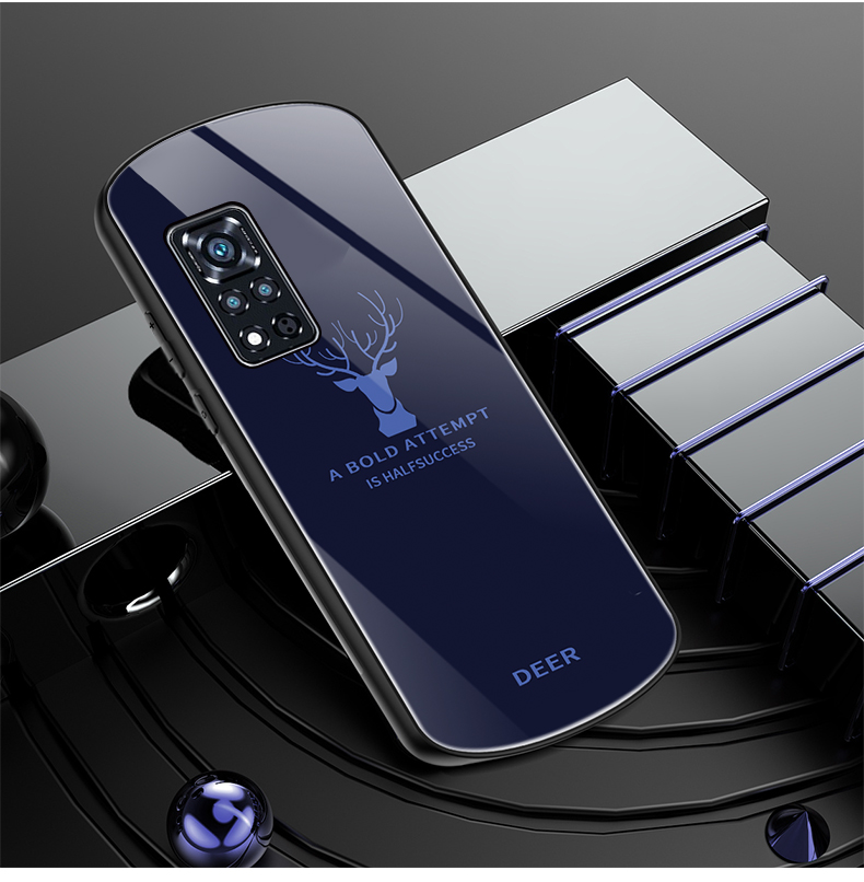 绿赐华为荣耀v40手机壳盾牌玻璃v4o保护硅胶套v405g全包边防摔麋鹿yok