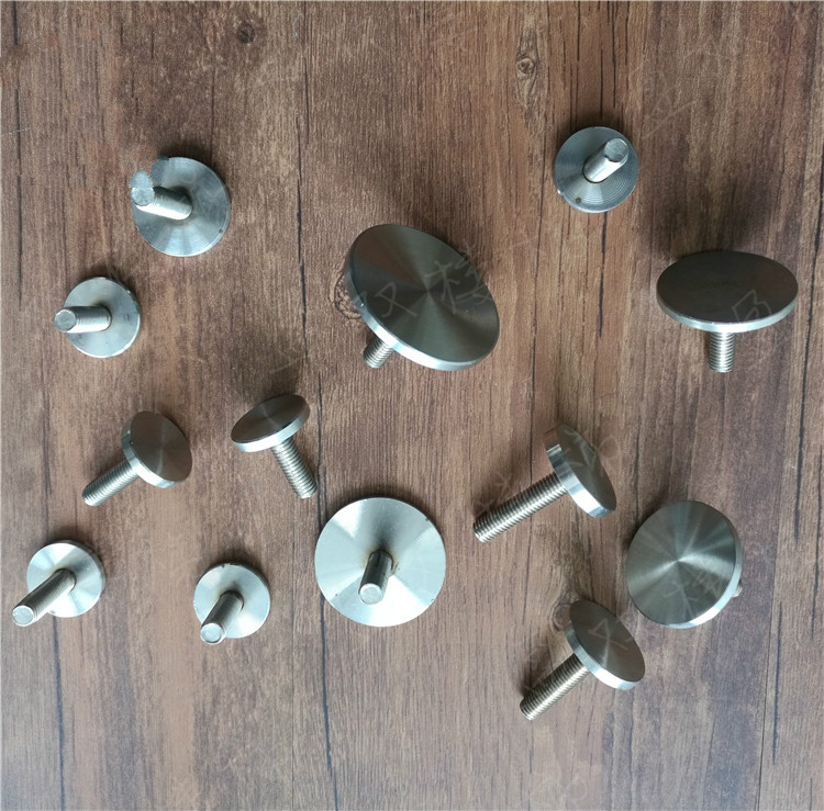 304不锈钢实心广告钉镜钉双头玻璃钉亚克力钉装饰钉玻璃固定螺丝 50*