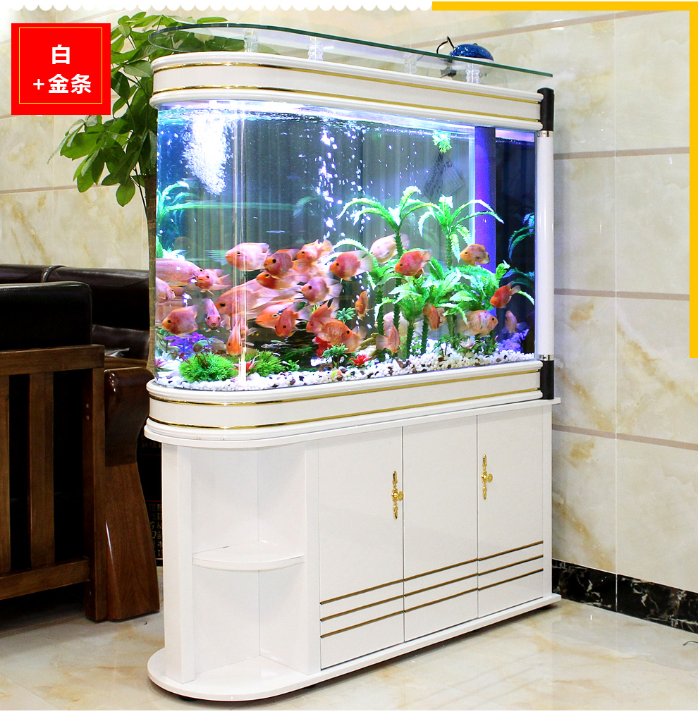 喜灏xihao包到家子弹头鱼缸水族箱客厅家用中型大型12米15米屏风隔断