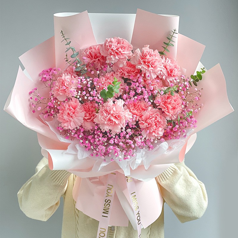 馨仪鲜花速递康乃馨花束送老师妈妈长辈生日礼物全国同城配送花店送花