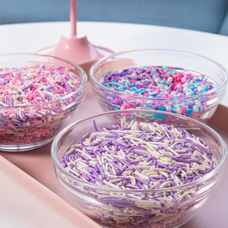 糖珠蛋糕装饰可食用彩色糖针甜甜圈糖霜饼干冰淇淋甜点烘焙装饰糖金色