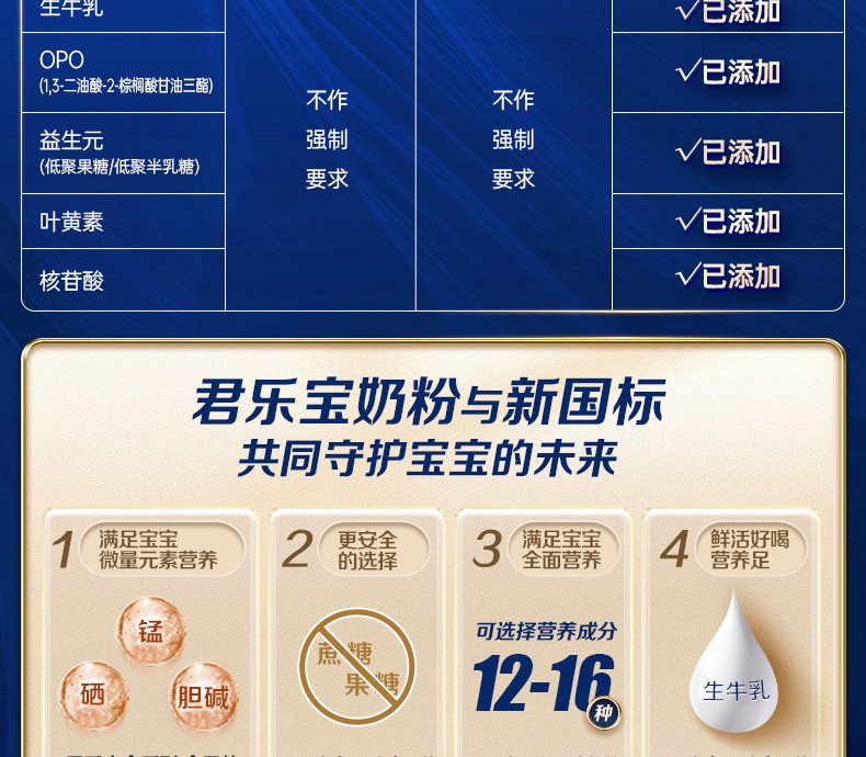 君乐宝乐铂3段配料表图片