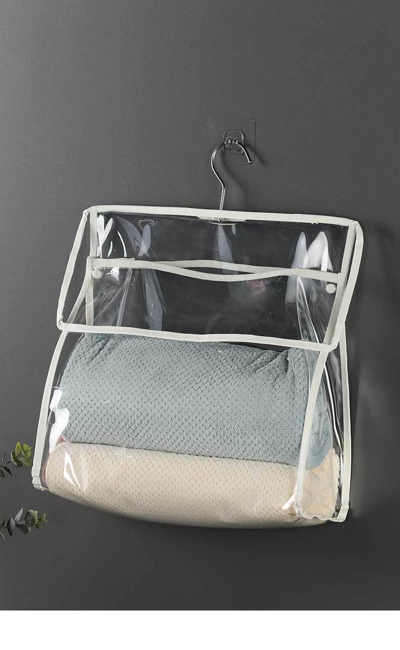 浴室防水放衣服神器洗澡衣物宿舍收纳挂袋床上储物墙上挂式置物袋 1个