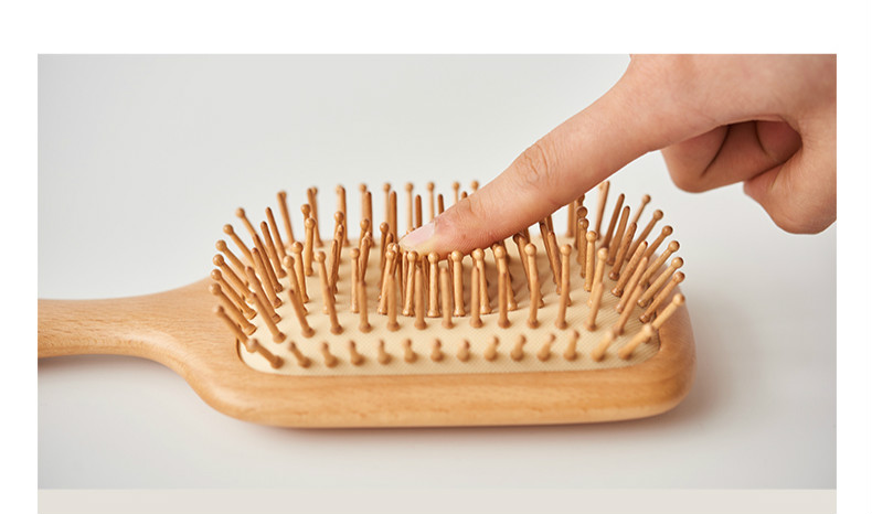 气囊气垫按摩梳防静电美发卷发梳顺发化妆梳头部大板梳木梳子b 四角