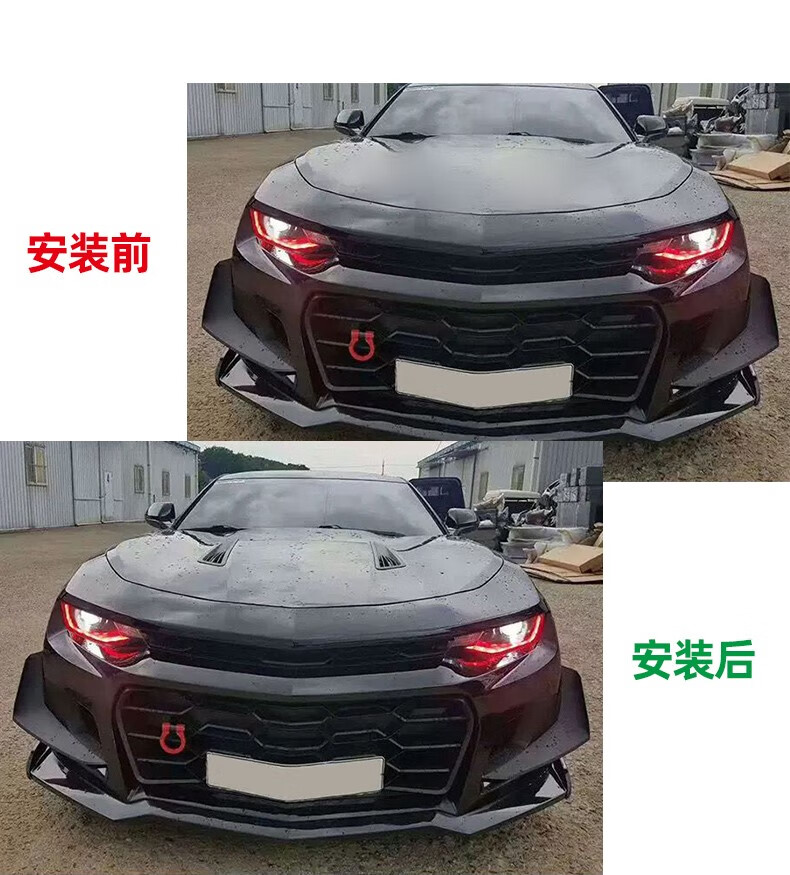 汽车改装适用于雪佛兰科迈罗大黄蜂假出风口引擎盖装饰机盖进气口贴