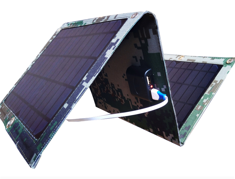 自航太阳能发电板5v光伏板充电器手机用车载户外便携折叠充电板300瓦
