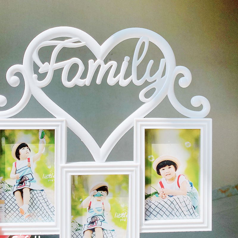 family组合4寸裁剪:白色 相框品牌: 佟年 商品名称:创意韩版组合相框