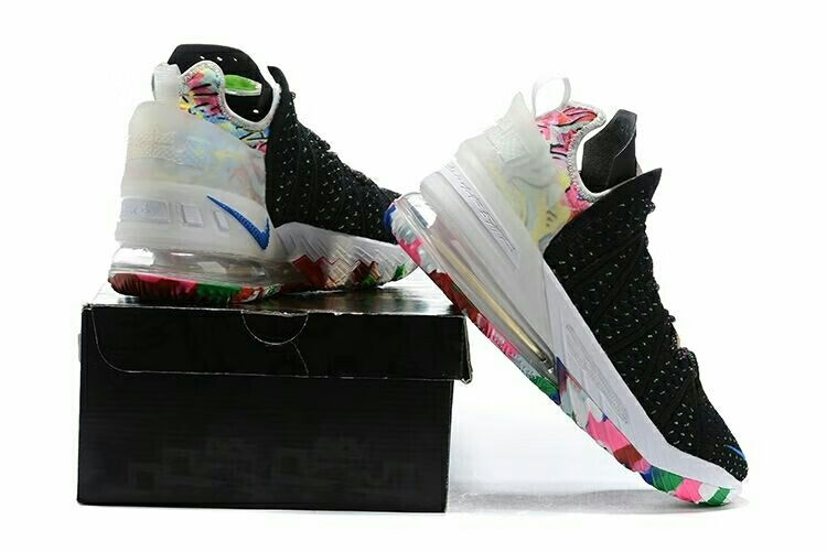 【官方旗舰】詹姆斯18代篮球鞋中国玉黑紫高帮耐磨防滑减震透气运动