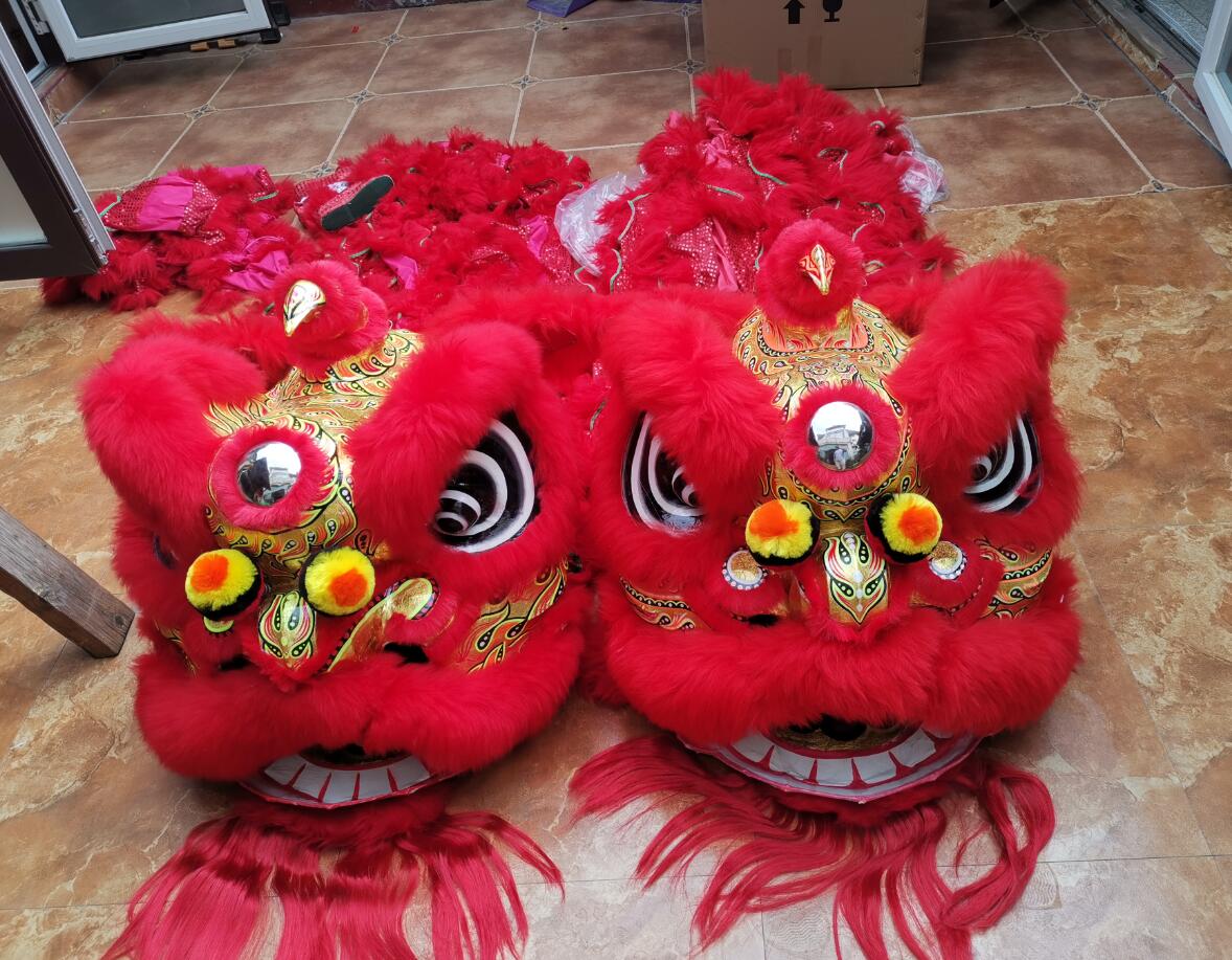 南狮醒狮广东醒狮正宗佛山醒狮南狮澳洲羊毛醒狮正宗佛山醒狮竹编 忱