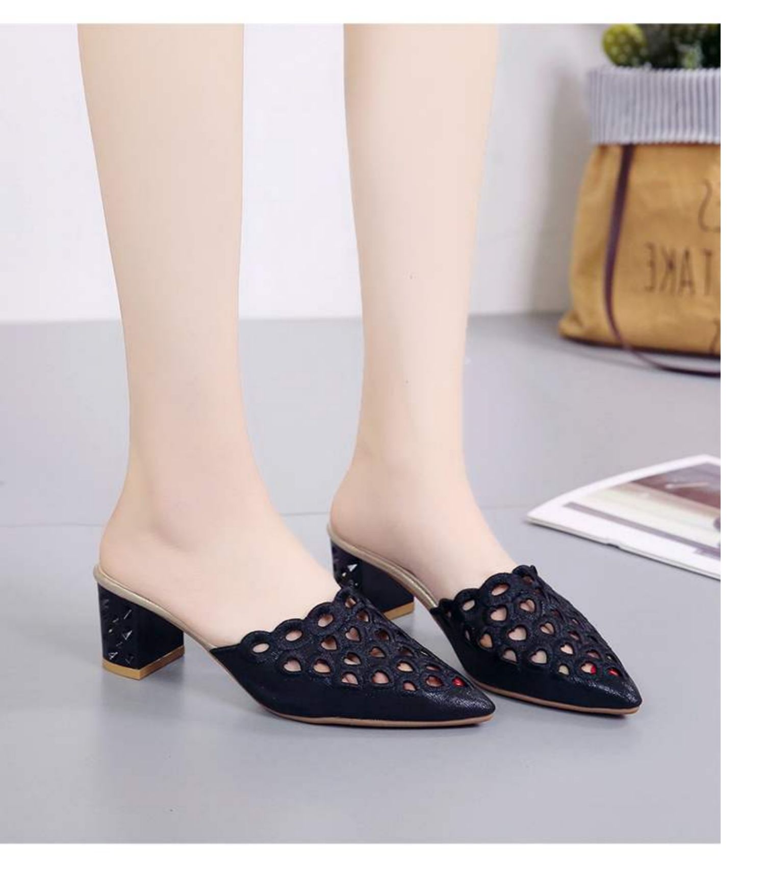 夏季外穿 黑色爱心 34品牌: 达芙妮(daphne) 商品名称:达芙妮女鞋2021