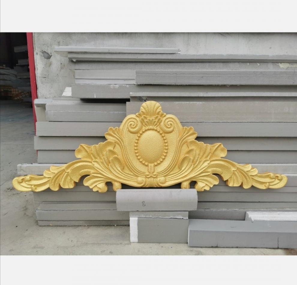 eps泡沫浮雕装饰品欧式门头花别墅外墙装饰浮雕仿砂岩浮雕a金漆款送