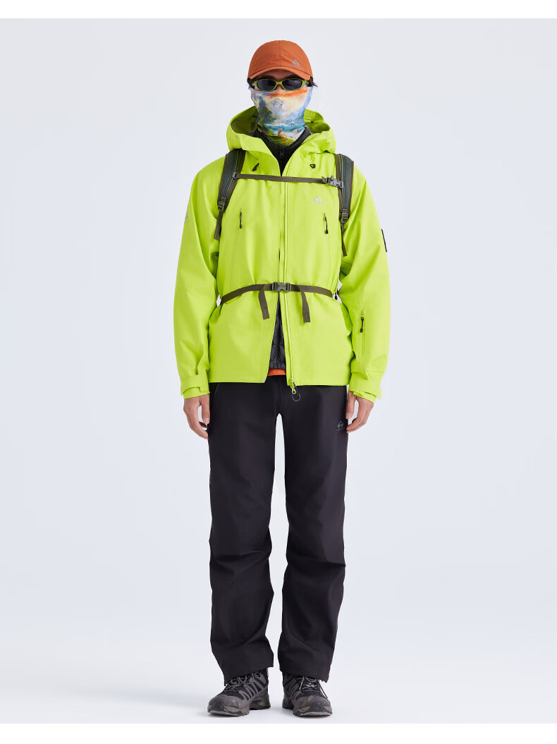 拓路者（Pioneer Camp）雪海拔专业户外登山高海拔鹰2.0冲锋衣event硬壳外套男春秋防风防水户外专业高海拔登山服 黑色-无RECC0 L详情图片26