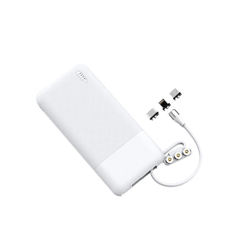 同福茂(cpoo)remax磁吸充电宝移动电源10000毫安自带线三合一适合于