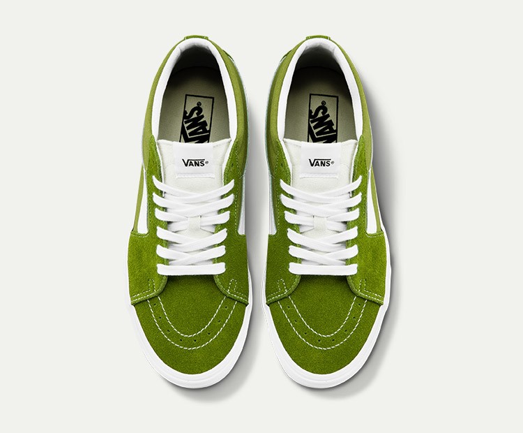 vans范斯官方 sk8-mid vans抹茶绿男鞋女鞋板鞋运动鞋 绿色 36.