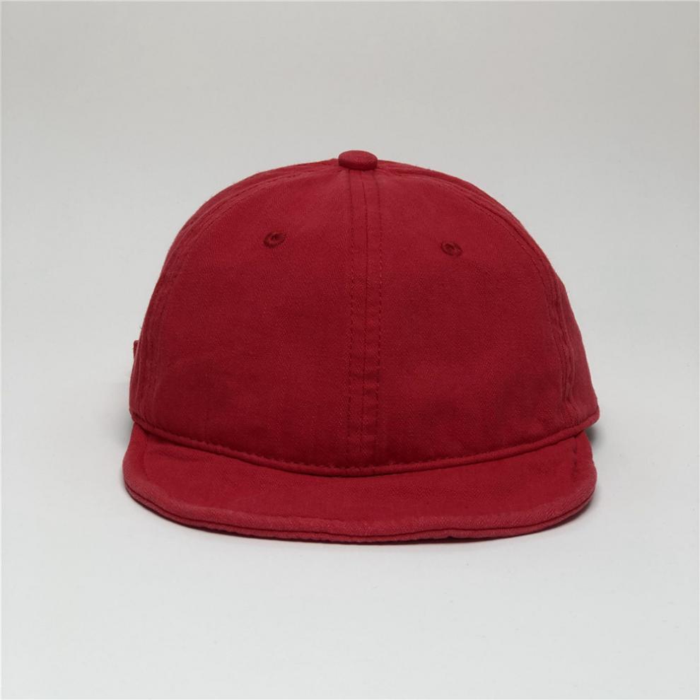 菲澜奴伦短檐潮流帽子男夏季时尚水洗软顶棒球帽男日系小帽檐鸭舌帽女