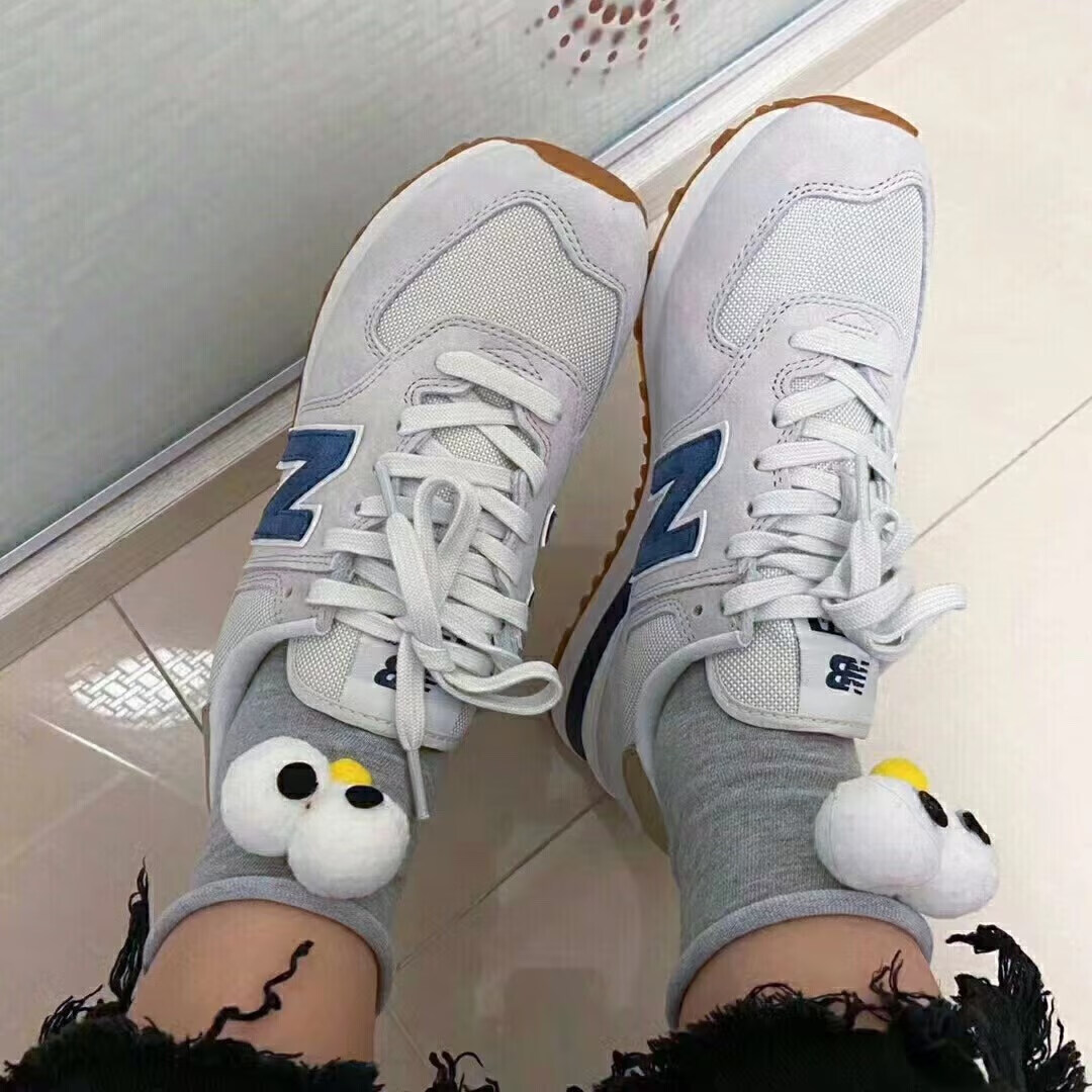 新百·伦秋酷跑nb574运动鞋男女2022小红书休闲跑步夏季潮 547蓝粉