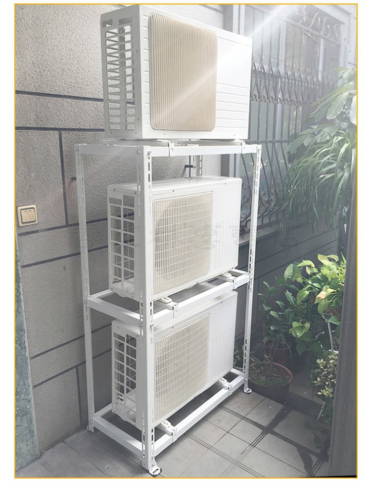 空调外机支架配件节省空间落地双层叠放减震降噪架子架 xe-c1(800*800