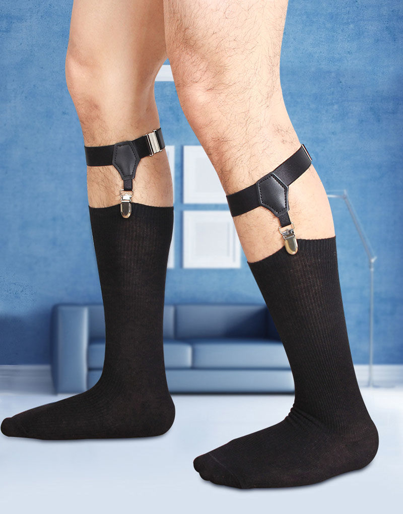 轻奢淑离(shuli)士袜夹腿环吊袜带欧美正装绅士袜防滑tnt丝袜夹棉袜夹