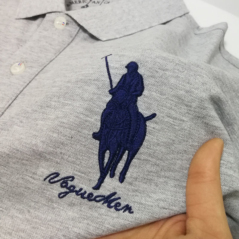 保罗骑士polo男装夏季纯棉大马标短袖男简约翻领马球polo衫半袖基础