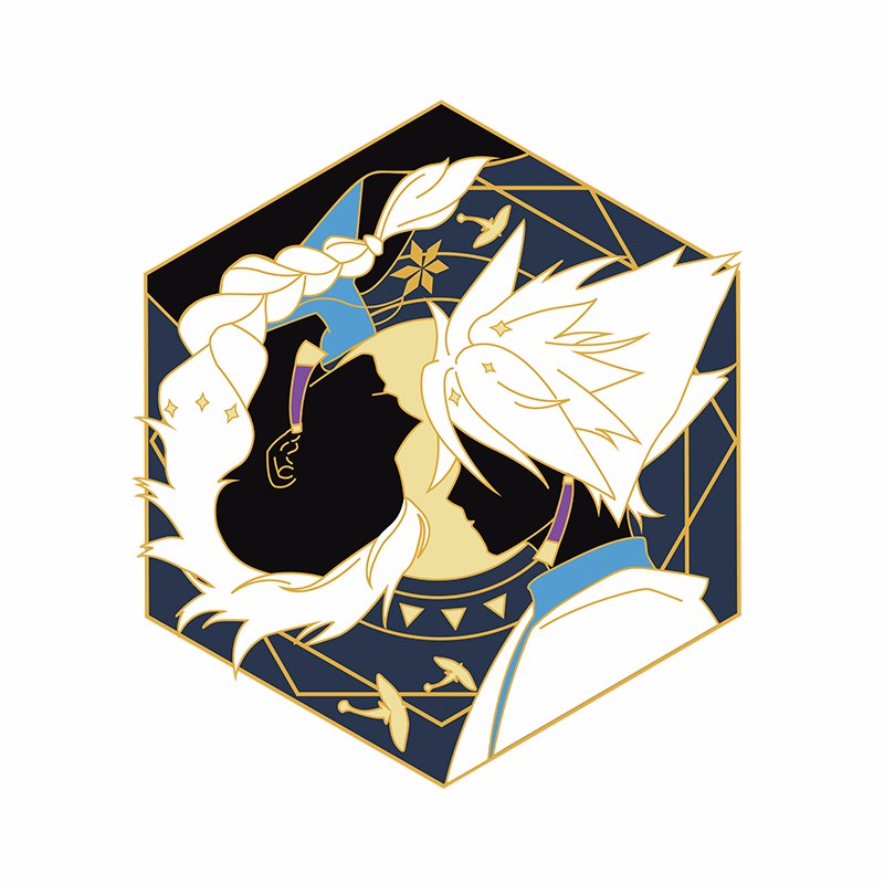 光周边遇游戏龙骨卡卡西吧唧胸针二次元金属徽章收藏 龙骨x卡卡西