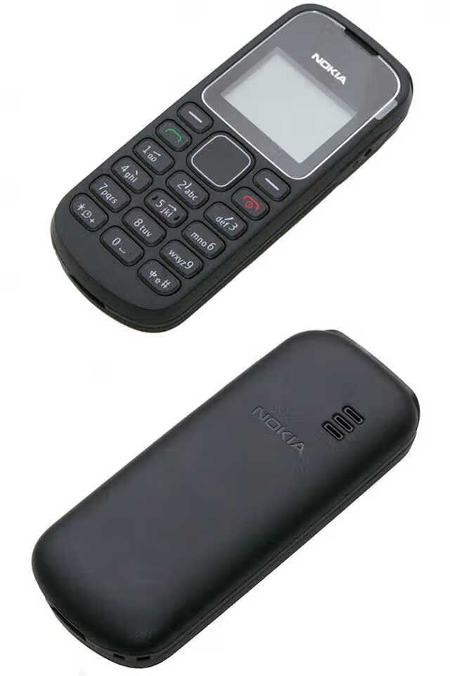适用诺基亚1280直板黑白屏无摄像头学生机备用按键二手手机黑色1原装
