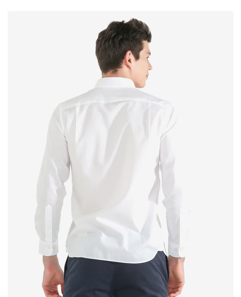 brothers/布克兄弟纯棉通勤府绸棉格纹休闲正装长袖衬衫 4000-淡青色