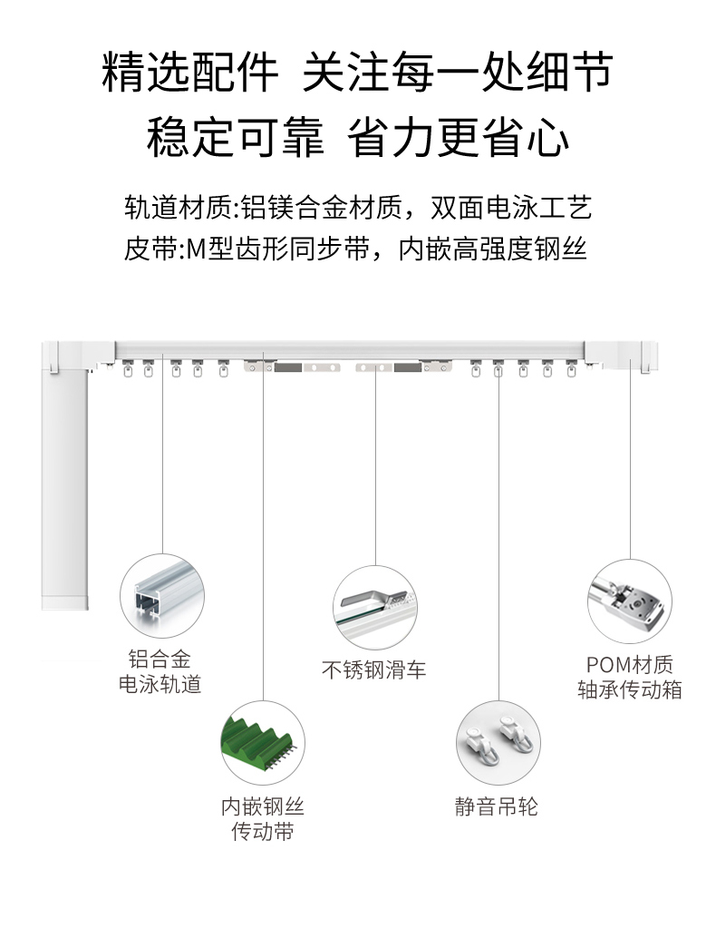 米亚小米iot电动窗帘轨道智能窗帘电机自动窗帘套餐支持米家app联动