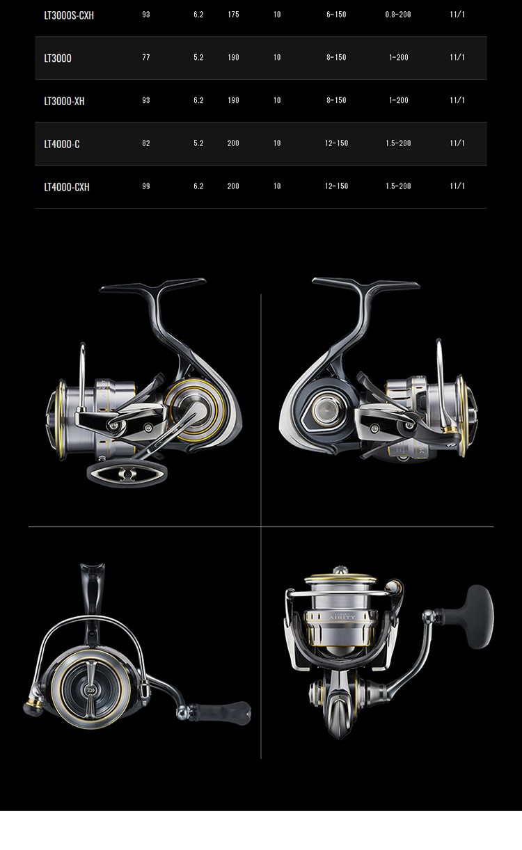 daiwa达亿瓦21新款 luvias airity lt 轻量纺车轮路亚轮远投钓鱼轮