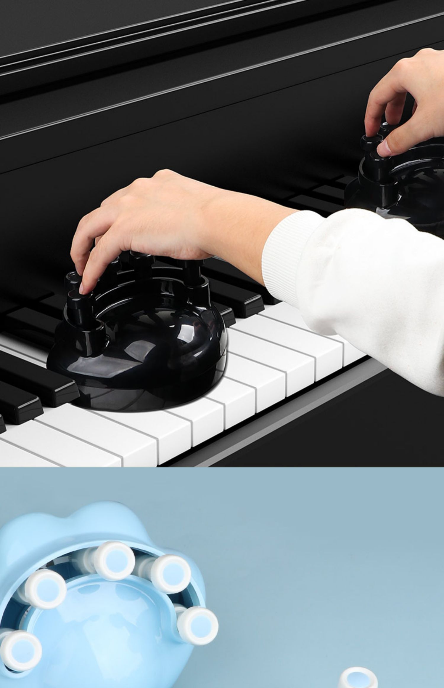 钢琴手型手指训练器练琴神器练指力器教具防折指法练习器成人款一对装