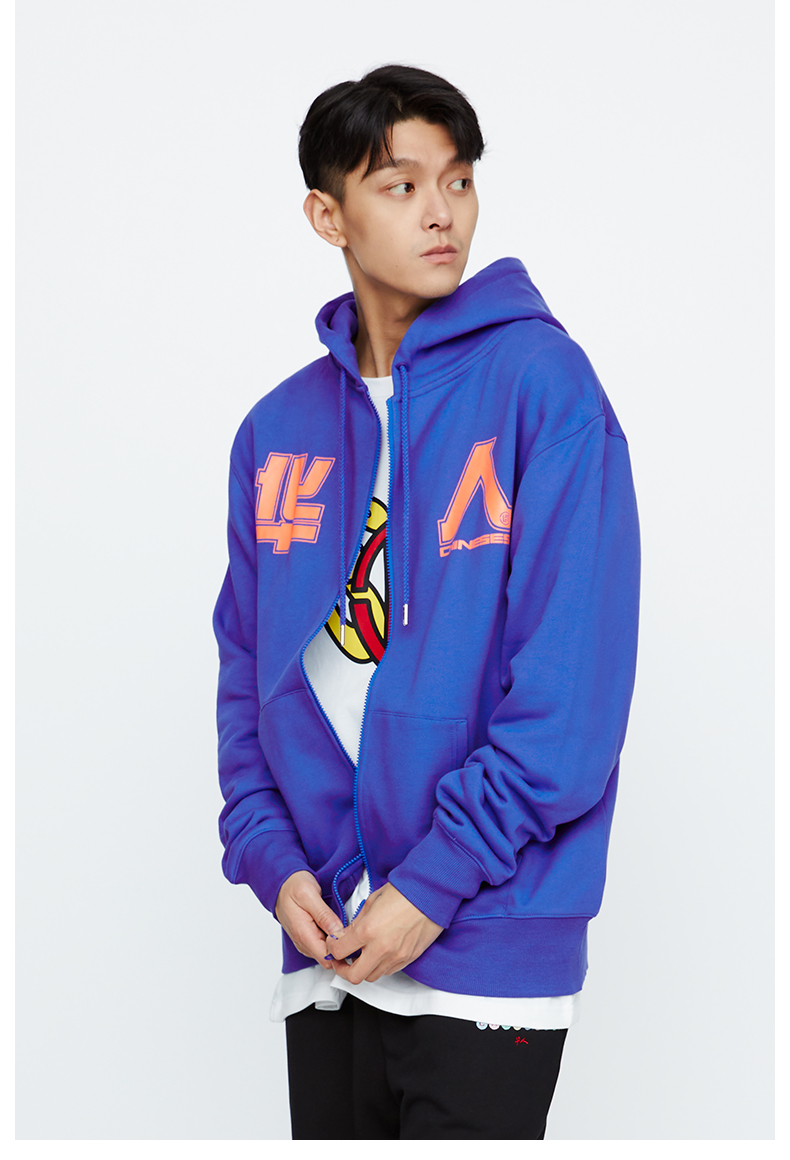 【clot】华人字样拉链帽衫卫衣 华人系列 蓝色 陈冠希主理 蓝色 00l