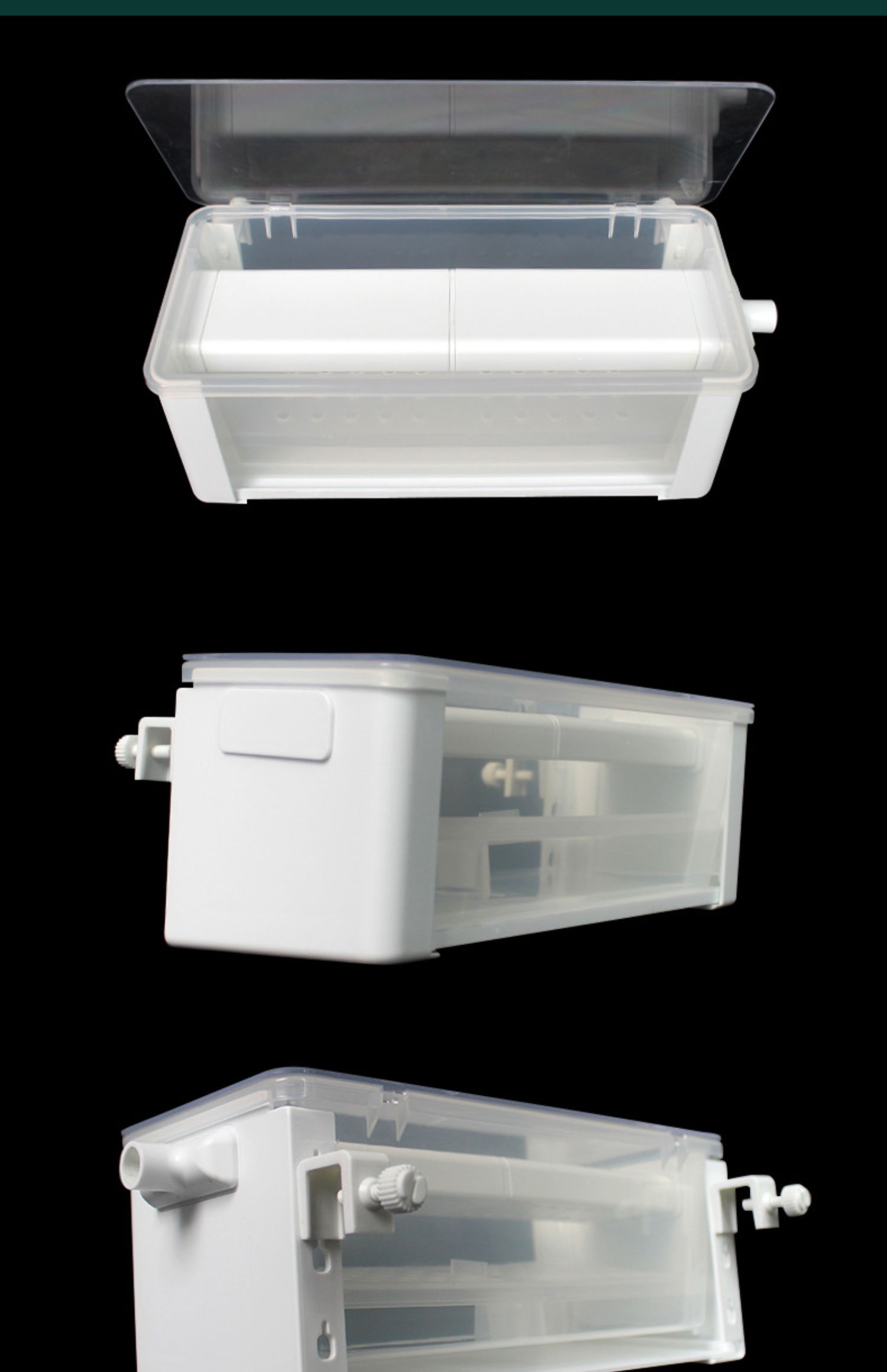 atman创星鱼缸水幕式过滤器过滤盒龟缸低水位小型滴流盒瀑布壁挂式