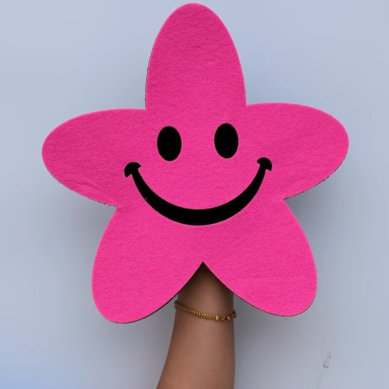 笑脸五角星道具幼儿园舞蹈演出手拿运动会入场开幕式合唱表演星星