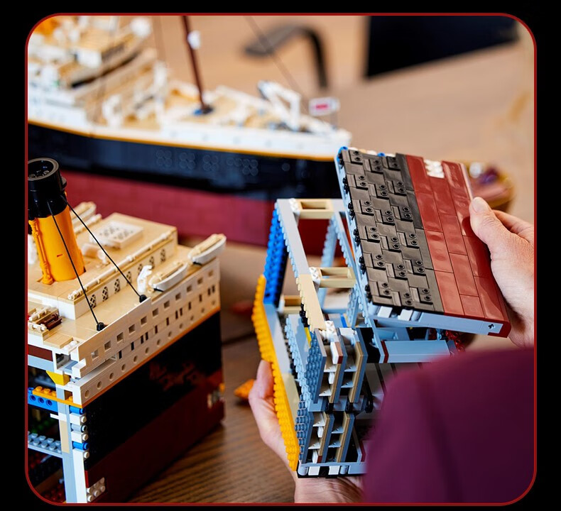 乐高积木泰坦尼克号10294大型游轮高难度拼装玩具收藏礼物 10294