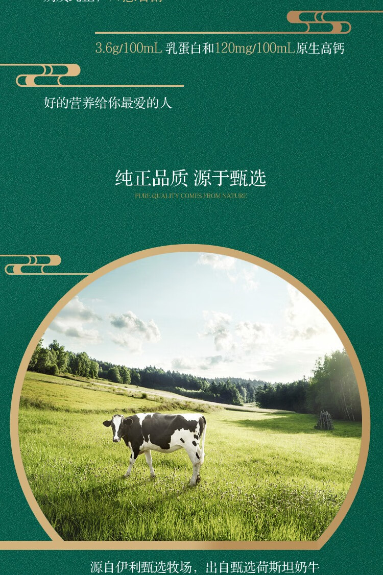 25973-伊利金典纯牛奶饮品250mlx12盒\/提儿童学生成人老人早餐奶原味常温(礼盒装)-详情图