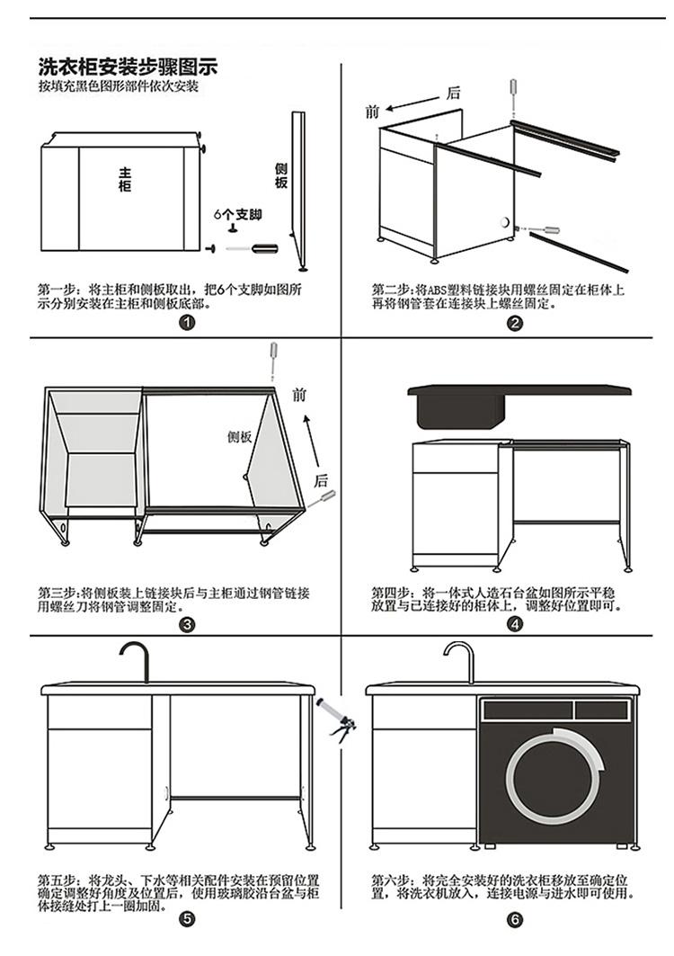 台上水槽安装方法图解图片