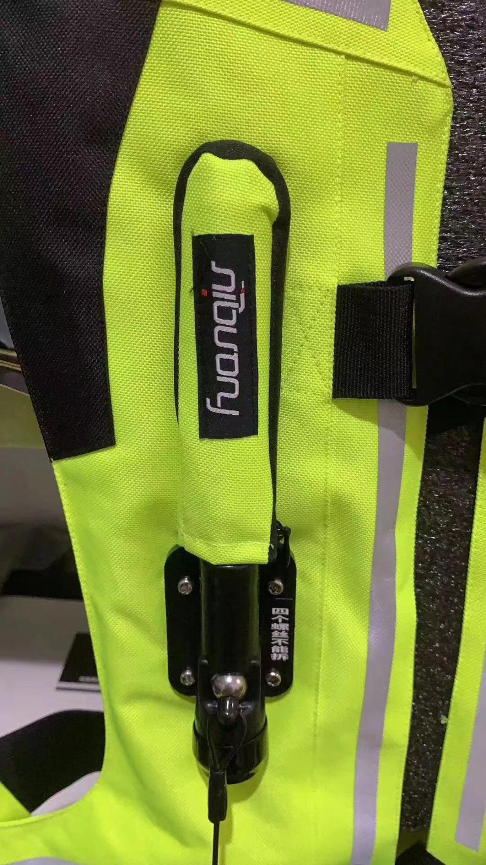 服骑行马甲背气囊反光马甲老人防摔气囊服19款黑色配一个再送一个气s