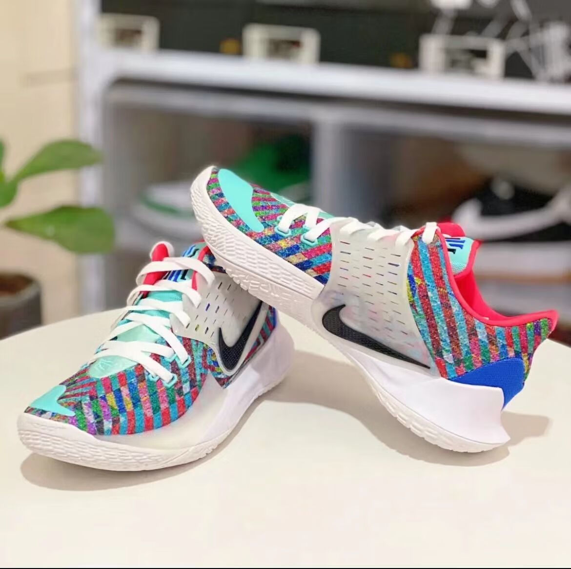 欧文2low篮球鞋2代珊迪白蓝zoom男女低帮纯原实战耐磨气垫运动鞋 蓝