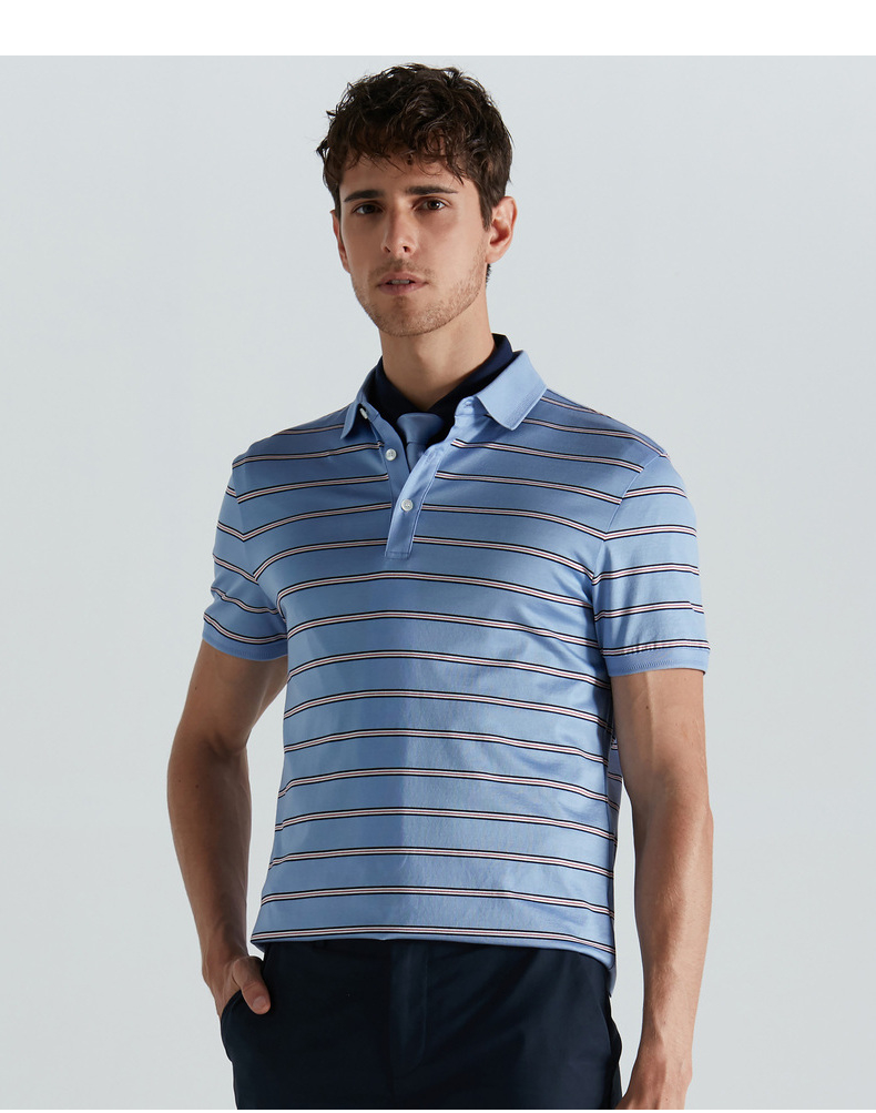 劲霸男装短袖t恤男2021春季新品商务休闲polo领体恤btkd2669【奥莱