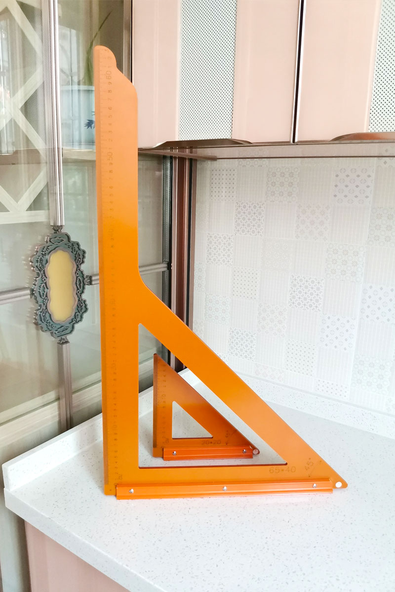 木工工具三角尺大号高精度电木90度直角靠尺拐尺方尺木匠装修裁板 6