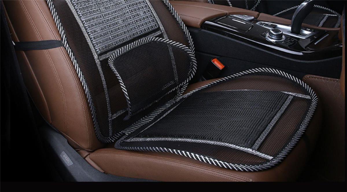 夏季通风用座垫垫腰靠背驾驶员竹片透气汽车坐垫网背靠垫凉垫 【基础