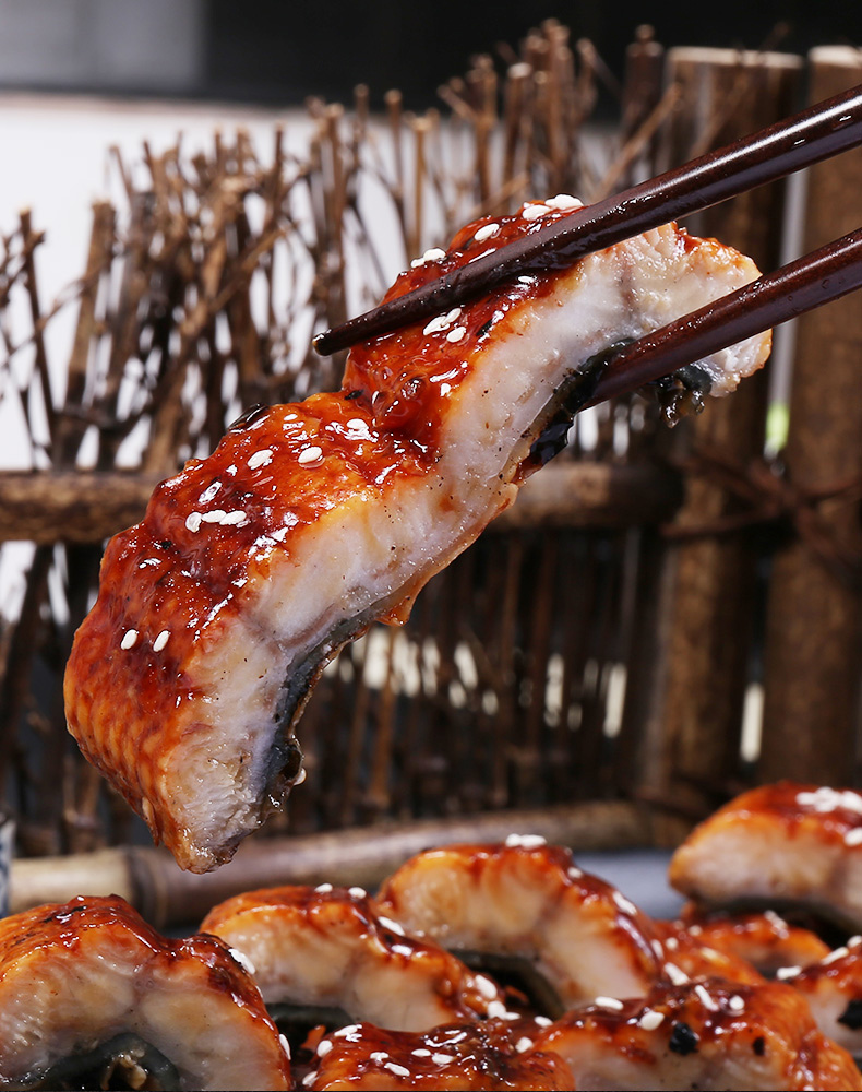精品日式烤鳗鱼整条装400g加热即食活鳗烤制生鲜健康轻食烤鳗400g条
