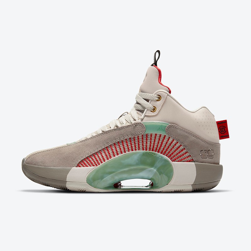 air jordan 35 xxxv aj35代 乔35 中帮 男子篮球鞋实战 黑橙日落 cq