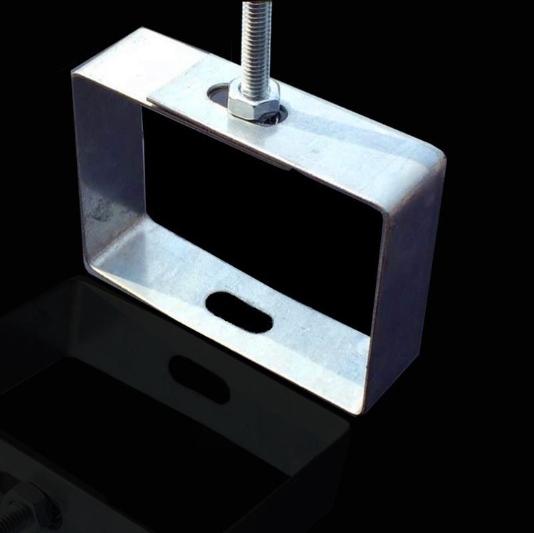 镀锌吊框桥架安装防火喷塑水平走线槽支架吊码配件50个起拍 适用50*50