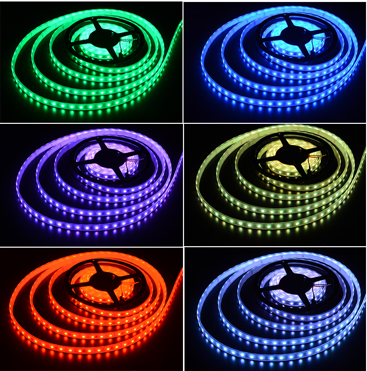 灯槽专用灯带背胶cob低压灯条12v24v跑马灯带ktv健身房彩色rgb直接