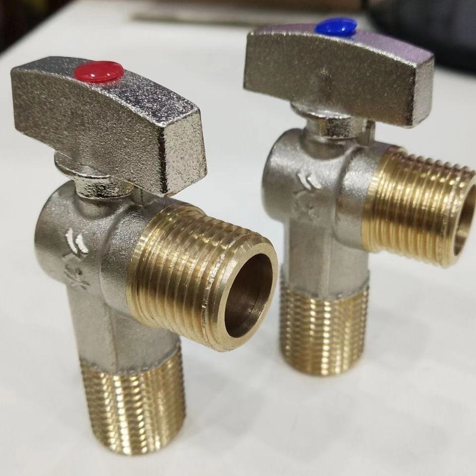 全通径球芯三角阀铜球阀冷热水器马桶大流量家用4分6分进水开关阀 4分
